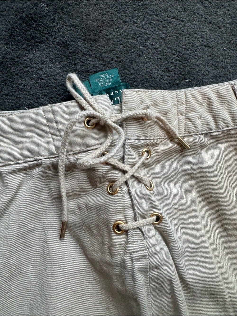 Ralph Lauren Beige Cotton Casual Skirt